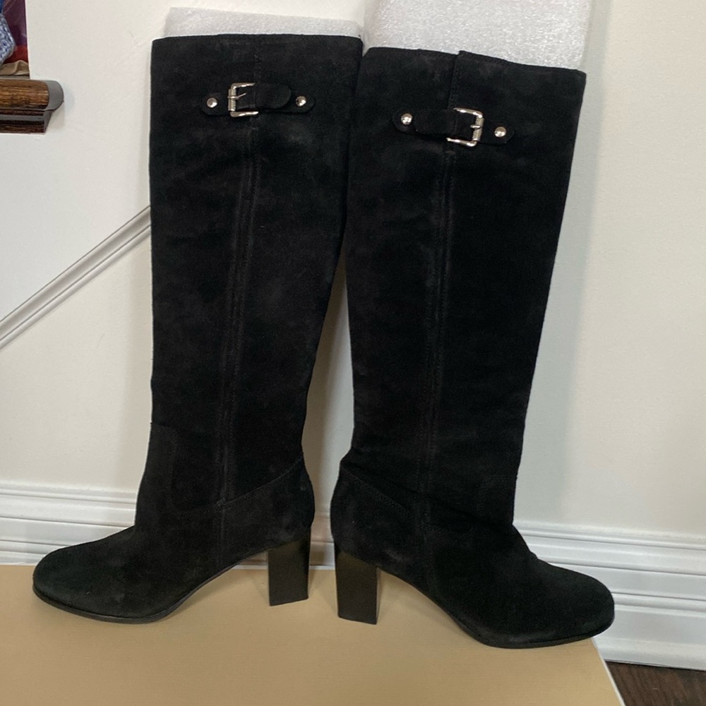 Michael Kors Black Suede Boots - Size 9.5